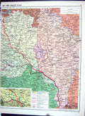Old Cassell Map 1920 Germany Antwerp Luxemburg Verdun Belgium Brussel 20th