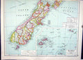 Old Cassell Map 1920 New Zealand Fiji Samoa Africa Morocco Libya Egyp 20th