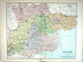 Antique Print Philip Map 1885 Essex England Chelmsford Southend Colchester 19th