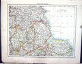 Old Johnston Map 1906 England Humber Wash Scilly Isles Cornwall Devon 20th
