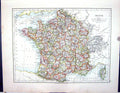 Old Johnston Map 1906 France Corsica Channel Islands Netherlands Belg 20th