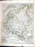 Old Emil Von Sydow?S Schul-Atlas 1870 Map Europe Russia Europaisches Victorian