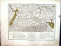 Old Emil Von Sydow?S Schul-Atlas 1870 Map Bergland Sud-Deutsches Mitt Victorian