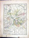 Old Emil Von Sydow?S Schul-Atlas 1870 Map Mittleren Nord-Deutschland Victorian