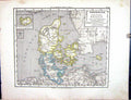 Old Emil Von Sydow?S Schul-Atlas 1870 Map Denmark Daenemark Iceland I Victorian