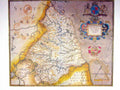 Old Antique Print Colour Map Northumberland Tyndale Redesdale Cumberland