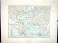 Antique Print Johnston Map 1856 Physical Chart Atlantic Ocean Form Currents