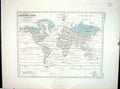 Antique Print Johnston Map 1856 Humbt System Isothermal Lines Temperature 19th