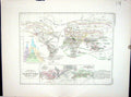 Antique Print Johnston Map 1856 Geographical Carnivora Carnivorous Animals 19th
