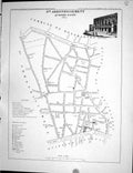 Old Print Fleury Map Paris France Plan 1834 Quartier D'Antin Palais Royal 19th