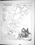 Old Quartier Faubourg Denis Martin Fleury Map Paris France Plan 1834 19th