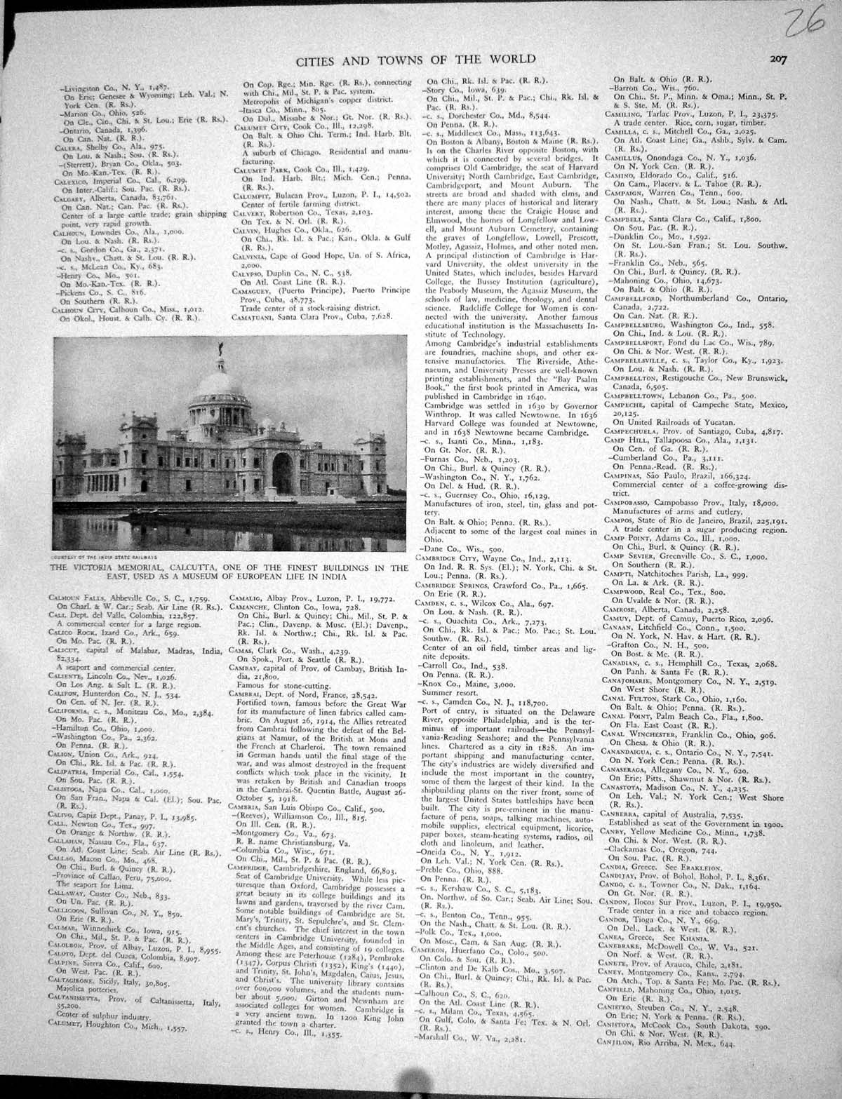Original Old Vintage Print Collier 1936 Victoria Memorial Calcutta Museum India