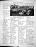 Antique Old Print Collier 1936 Ponte Vecchio Bridge Florence Firenze Italy 20th