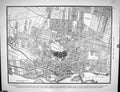 Old Collier Map 1936 Plan Central Montreal Canada St. Lawrence River 20th
