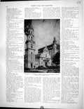 Antique Print Collier 1936 Cathedral St. Augustine Flordis Catholic Church 20th