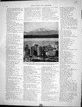 Antique Old Print Collier 1936 Olympic Mountains Puget Sound Seattle America