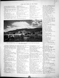 Antique Old Print Collier 1936 Taos Mexico Indian Town Mountains Photograph
