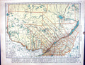 Old Collier Map 1936 Rand Mcnally Quebec Canada Ontario Lake Superior 20th