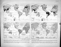 Antique Print Collier 1936 Map Physical Features World Zermatt Switzerland 20th
