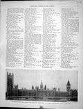 Antique Print Collier 1936 Houses Parliament Big Ben Clock Paul'S Cathedral