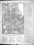 Antique Print Collier 1936 Map Minneapolis Minnesota America Windsor Canada