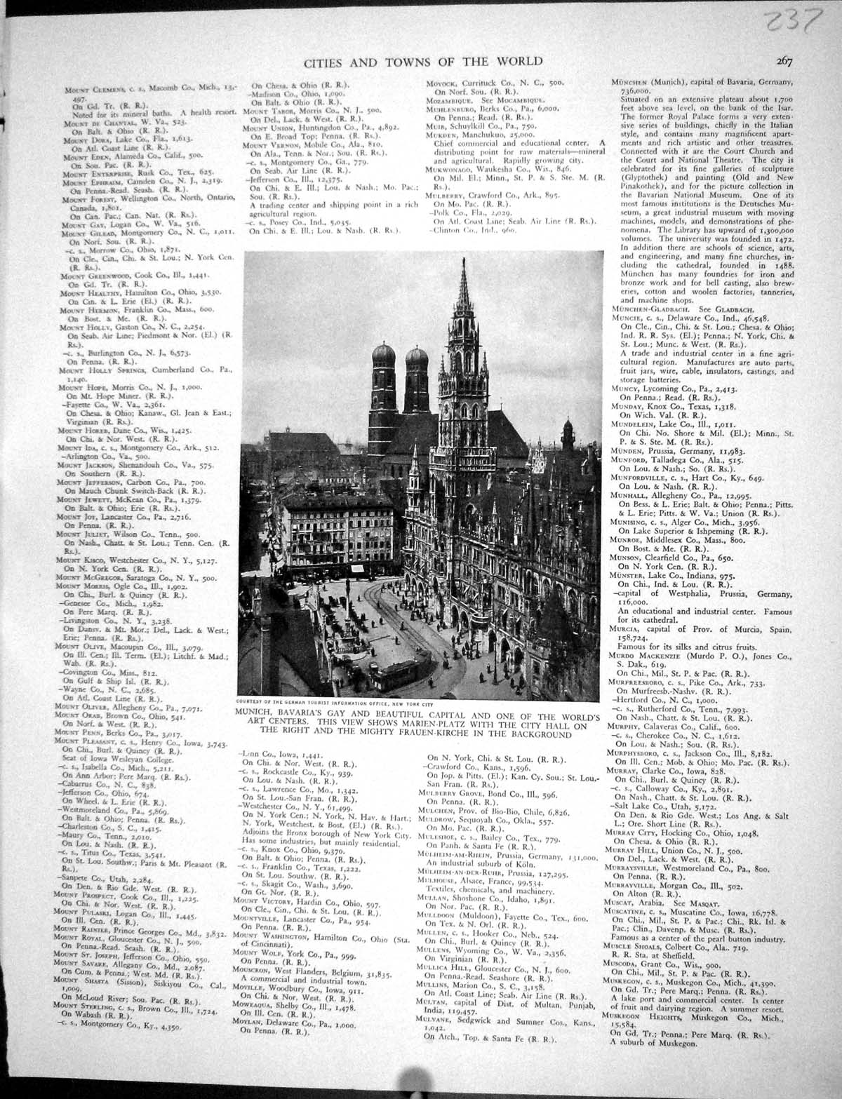 Old Collier 1936 Munich Bavaria Marien-Platz Naples Vesuvius Volcano 20th