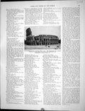 Old Print Collier 1936 Coliseum Rome Italy St. Peter'S Vatican City Tiber 20th