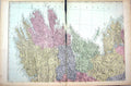 Original Old Antique Print Damaged Bacon Map 1883 Cork Ireland Limerick Galway