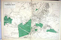 Antique Old Print Damaged Street Plan Tunbridge Wells England Bacon Map 1883