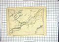Antique Old Print Map Canada New Brunswick Nova Scotia United States America
