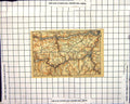 Original Old Antique Print Map Namur Dinant Bouvignes Liege Europe River