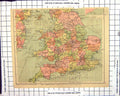 Antique Print Map England Isle Wight British Isles Physical Ireland Nigeria