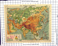 Old Map Physical Political Asia India China Nigeria America Greenland