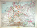 Old Map Germany Plan Berlin Walbeck Stuttgart Dresden Vienna Hanover