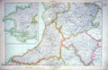 Antique Print Map Wales Pembroke Cardigan Brecon Radnor Montgomery Merioeth