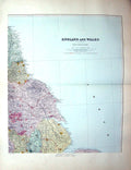 Old Stanford Map North East England Whitby Grimsby Boston Hartlepool