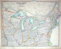 Old Map United States North America Pennsylvania Missouri Virginia Io