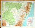 Old Times Map 1922 South Wales Australia Plan Sydney Canberra Botany 20th