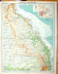 Old Times Map 1922 Eastern Queensland Australia Plan Brisbane Palmers 20th