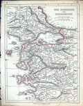 Antique Old Print Bosphorus Dardanelles Asia Minor Marmora C1860 Lowry Map 19th