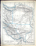 Old C1860 Lowry Map Eastern Persia Shiraz Toorsheez Laristan Persian Victorian