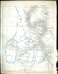 Antique Old Print C1860 Lowry Map Nubia Africa Darfur Kordofan Lybian Desert
