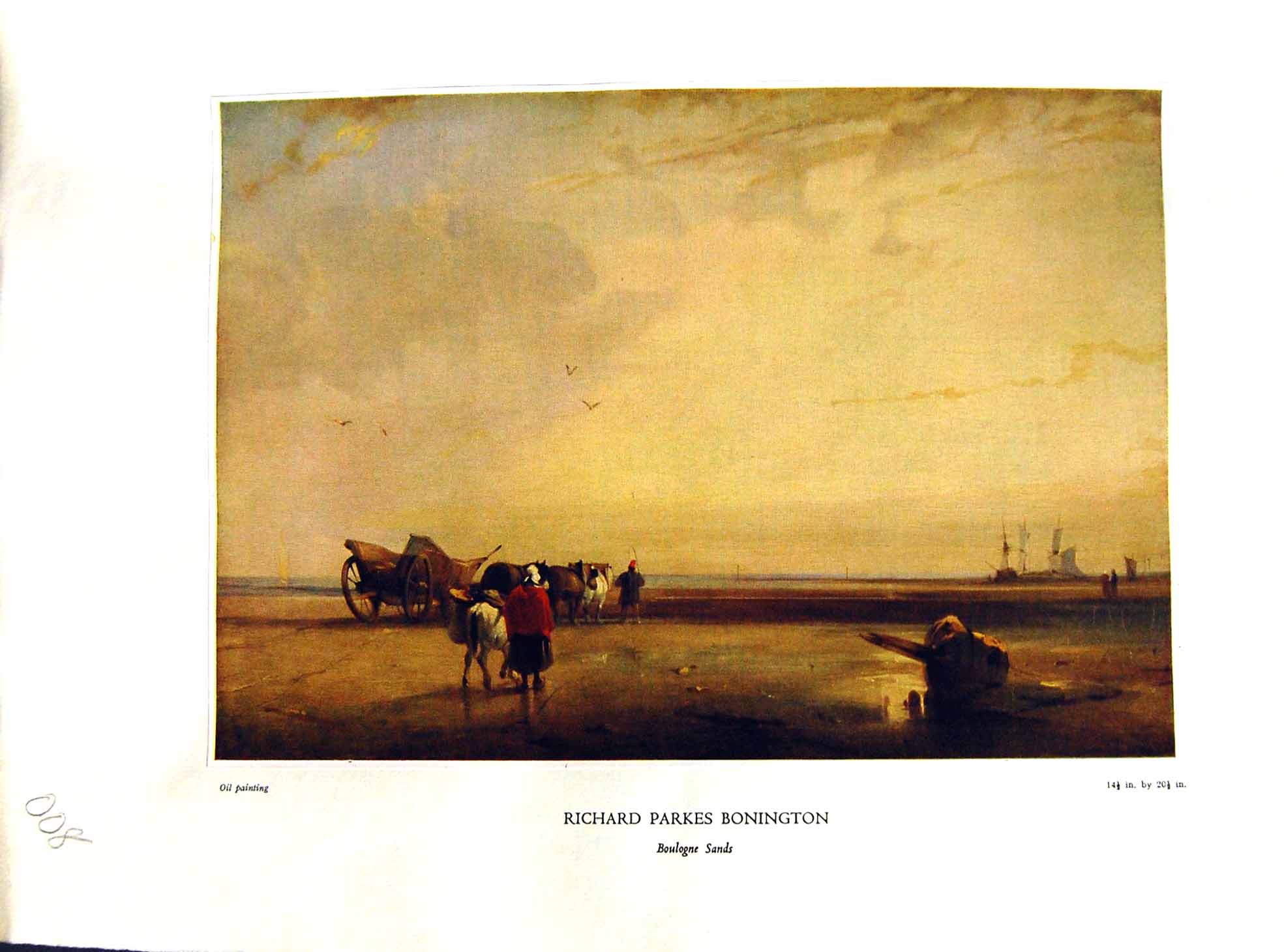 Antique Print Boulogne Sands France NettlefGrundy 1933 Oil Painting Richard