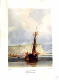 Antique Print NettlefGrundy 1933 Water Fishing Boats Cliffs Dover William C