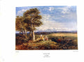 Antique Print NettlefGrundy 1933 Water Skylark Landscape Trees Clouds David