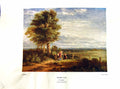 Antique Print NettlefGrundy 1933 Oil Painting Skylark Family Landscape Tree