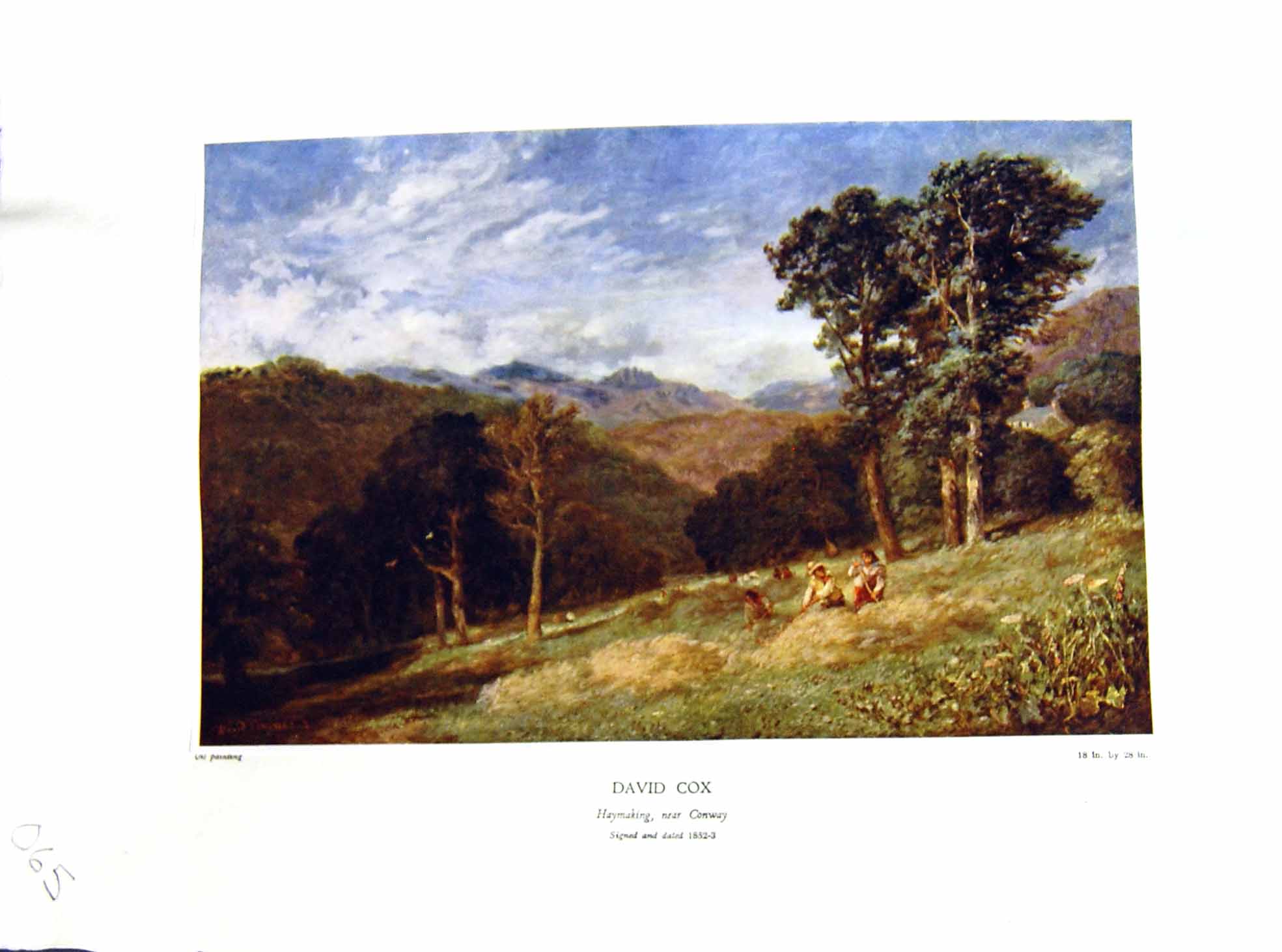 Antique Print NettlefGrundy 1933 Oil Painting Agriculture Haymaking Conway 20th