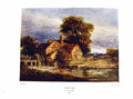 Antique Print NettlefGrundy 1933 Oil Painting View Water Wheel River House 20th