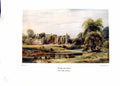 Old Vintage Print NettlefGrundy 1935 Bolton Abbey Rectory Peter De Wint 20th