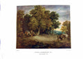 Antique Print NettlefGrundy Oil Painting 1935 Gipsy Encampment Sunset Gains